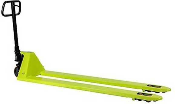 Matisère - Handhubwagen grün mit langen Gabeln 1500 x 525 mm – Tragfähigkeit 3000 kg - Ideal für spezielle und lange Pal...