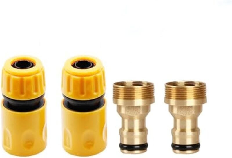 Schlauchanschluss Wasserhahn Universal-Wasserhahn-Adapter-Set – 2x Wasserhahn Adapter für Küchenarmatur & Gartenschlauch...