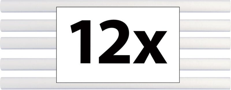 TC-7200X12T Heißklebesticks 7 mm 100 mm Transparent 60 g 12 St. - Toolcraft