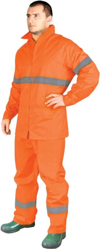2 tlg. Regenanzug orange XL