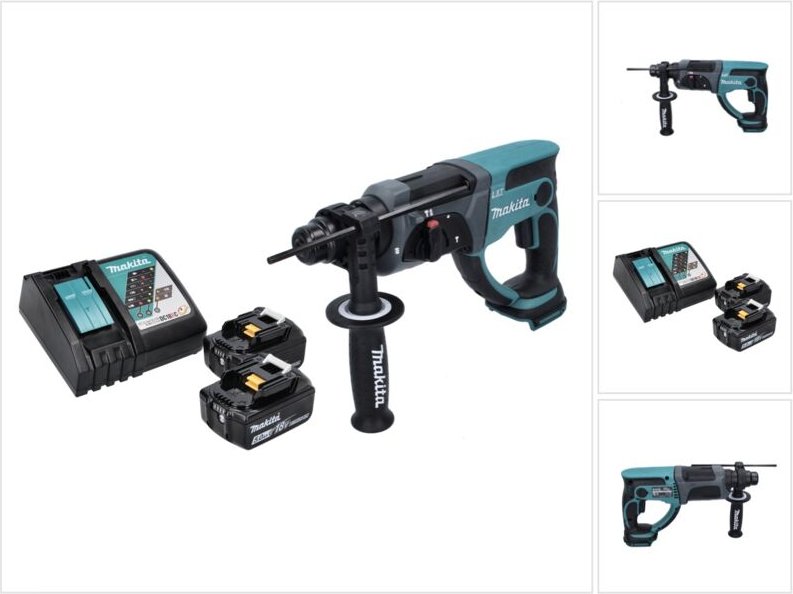Makita - dhr 202 rt Akku Kombihammer 18 v 2,0 j sds Plus + 2x Akku 5,0 Ah + Ladegerät
