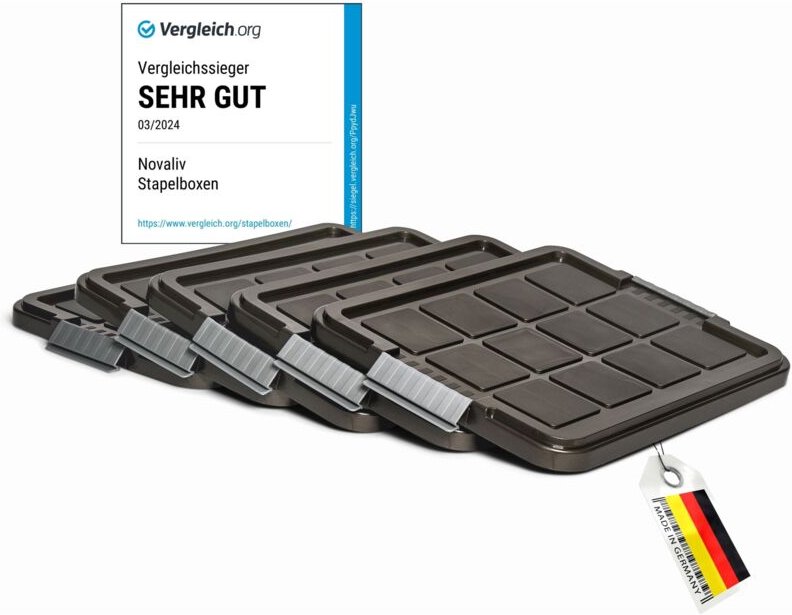 Novaliv - 5x Frischhaltedosen Deckel