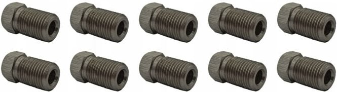10x Edelstahl-Bremsschlauchende M10x1 (KPS-2 DF INOX)