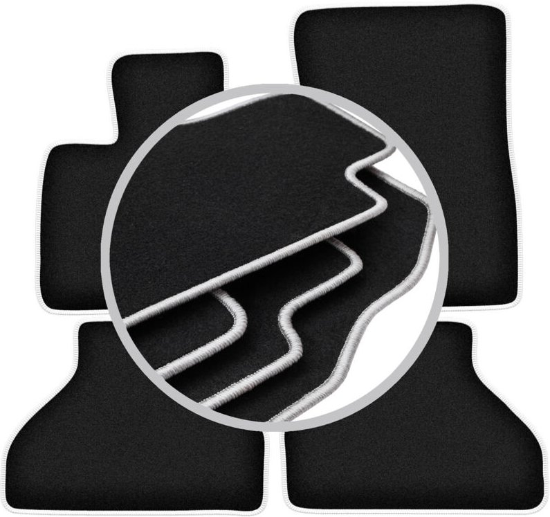 CARLUX-SILVER Autofußmatten für: BMW X6 E71 SUV (2008-2014)