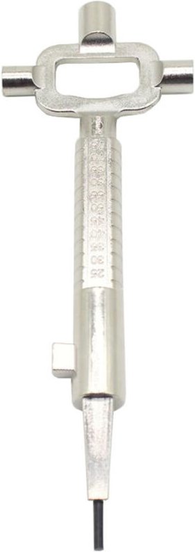 Konstruktionsschlüssel, 2-teiliger Multifunktions-Vierkantschlüssel, Multifunktions-Architektenschlüssel aus Metall, Arc...