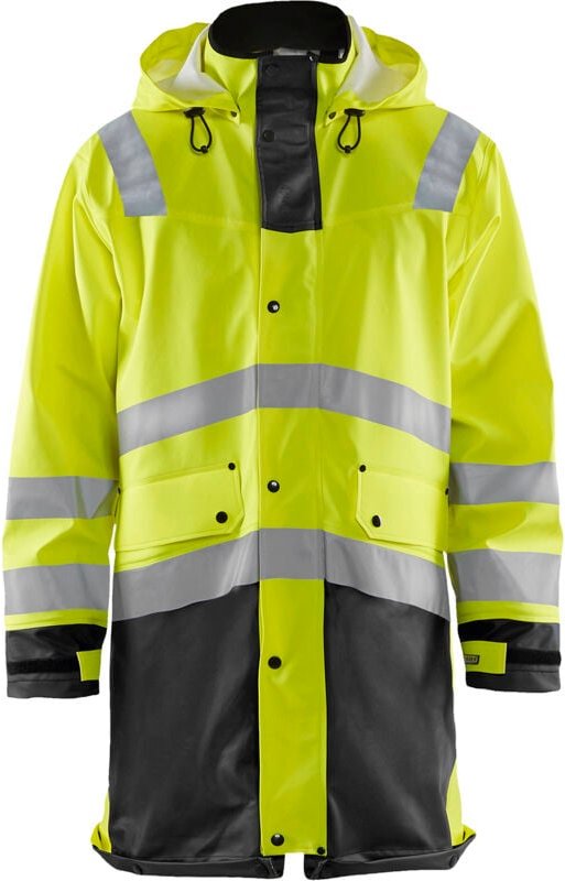 Hochsichtbare Regenjacke Stufe 3 4326 - Neon Gelb/Schwarz L