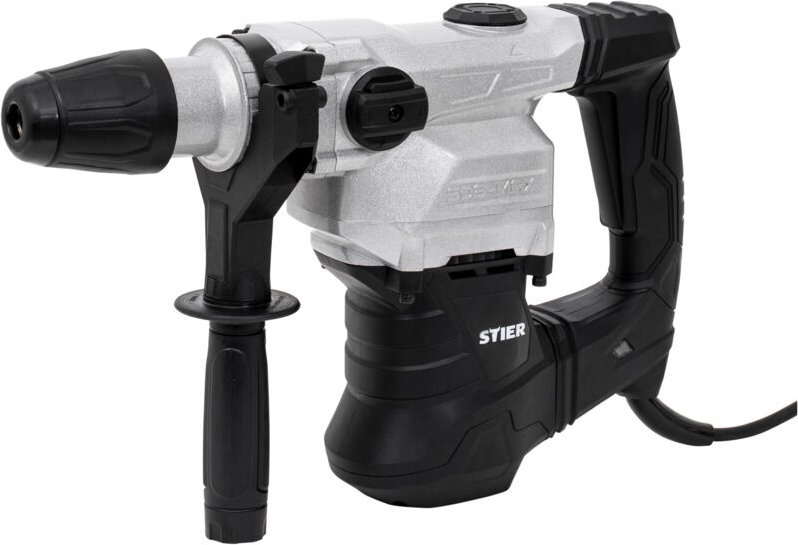 STIER Bohrhammer SHB-L-4100, Hammerbohrer, 1500 W, 12 J, 4100 Schläge/Min, SDS-Max Aufnahme, 42,2 cm - 27,6 cm - 12,0 cm...
