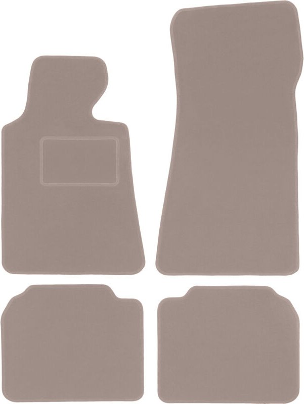 Beige Velours-Fußmatten für: BMW 7 E32 Limousine (1986-1994)