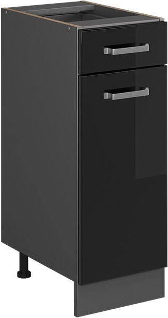 Thumbnail - Vicco - Küchenschrank R-Line, Schwarz Hochglanz, 30 cm ohne Arbeitsplatte