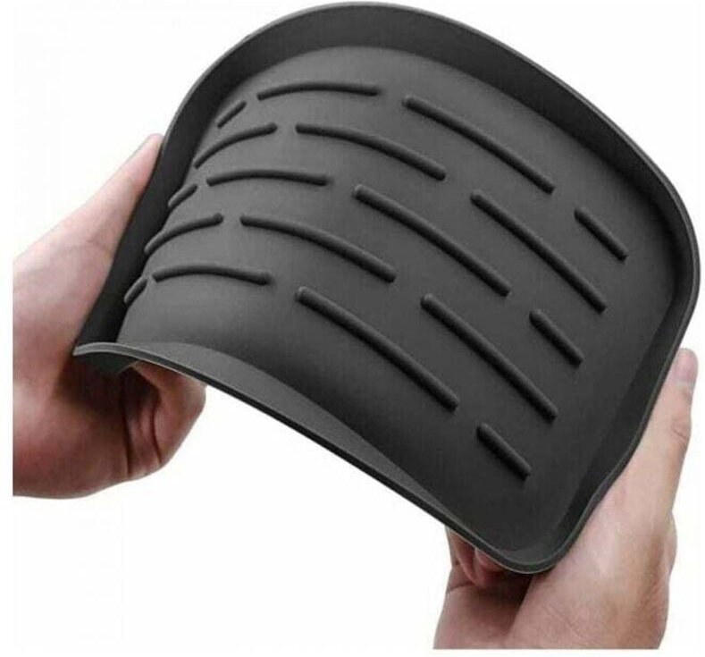 Tapete de drenaje de silicona - Organizador de fregadero para esponjas, cepillos, jabón, tapete de secado para copas de ...