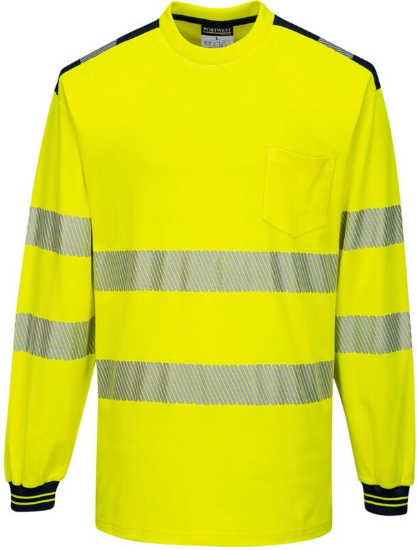 Thumbnail - T-Shirt PW3 Hochsichtbar ML Gelb/Schwarz 4XL