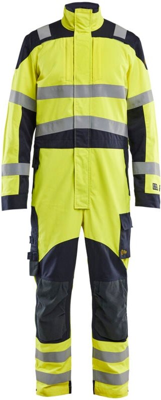 Multinorm Arbeitsoverall inhérent 6089 - Neon Gelb / Marine 52