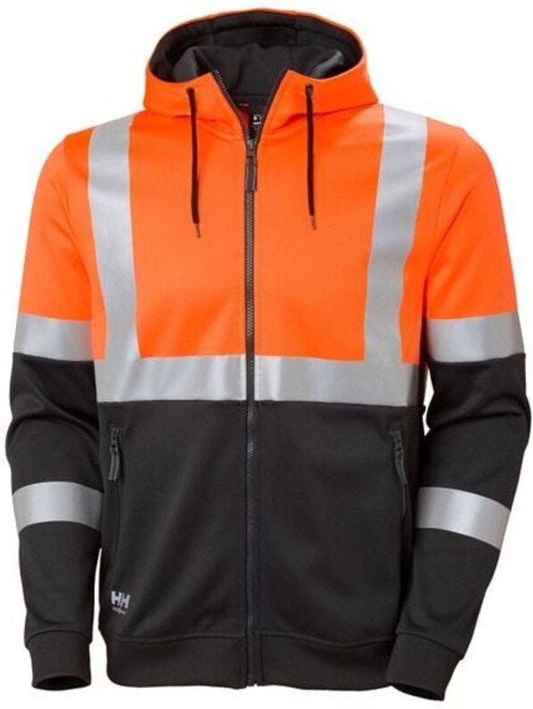Warn-Hoodie, orange, Gr.XL