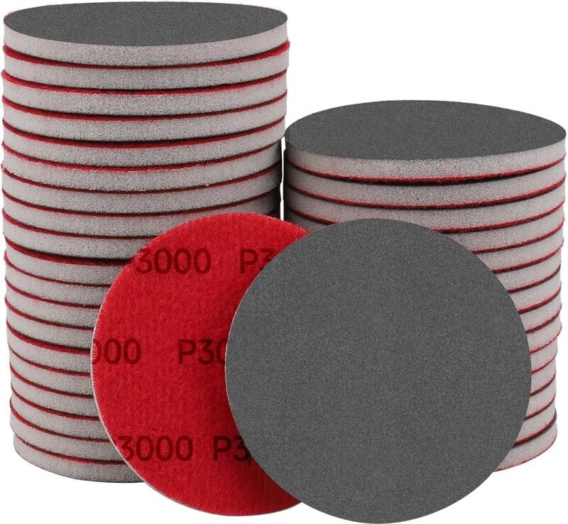 20 Stück Schleifschwämme, 3000er-Körnung, Nass- und Trockenschleifpapier, geeignet für Holz, Handwerk, Trockenbau, Metal...