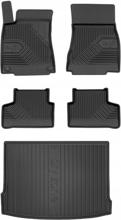 SET 77 Gummimatten und Fußmatten Mercedes-Benz GLA H247 ab 2019- g