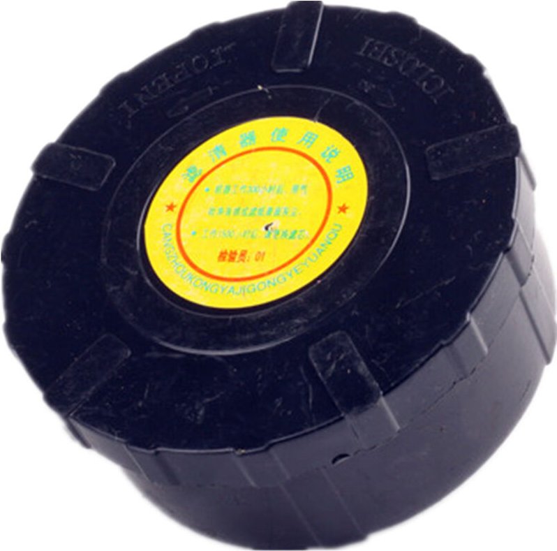 Sollbry - 25 mm Luftkompressor-Schalldämpfer, Kunststoffgehäuse, runder Schalldämpfer, Filtereinlassdurchmesser 80 mm