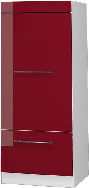 Vicco - Mikrowellenschrank Fame-Line, Bordeaux Hochglanz, 60 cm