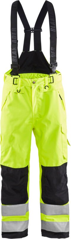 Hardshell-Hosenträgerhose mit hoher Sichtbarkeit 1867 - Neon Gelb/Schwarz 2XL - FR(52) - SE(C58) - Normen