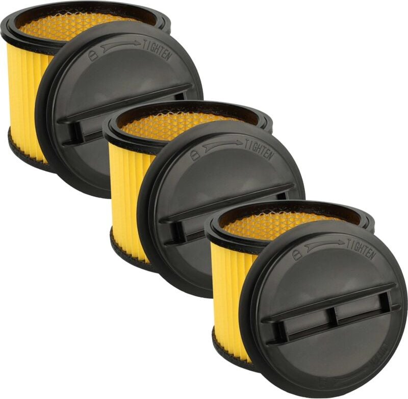 Thumbnail - vhbw 3x Faltenfilter kompatibel mit Einhell BT-VC 1500 SA, RT-VC 1420, H-NS 1250, H-NS 1500 A, RT-VC 1500, RT-VC 1525 SA...