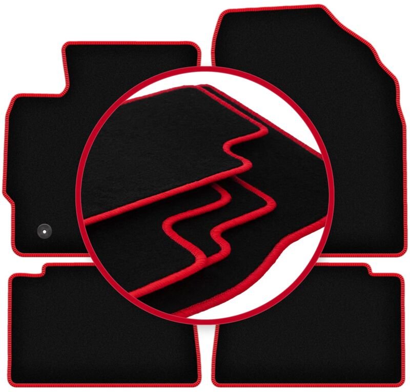CARLUX-RED Autofußmatten für: Toyota Corolla XI E16 Fließheck, Limousine (2013-2019)