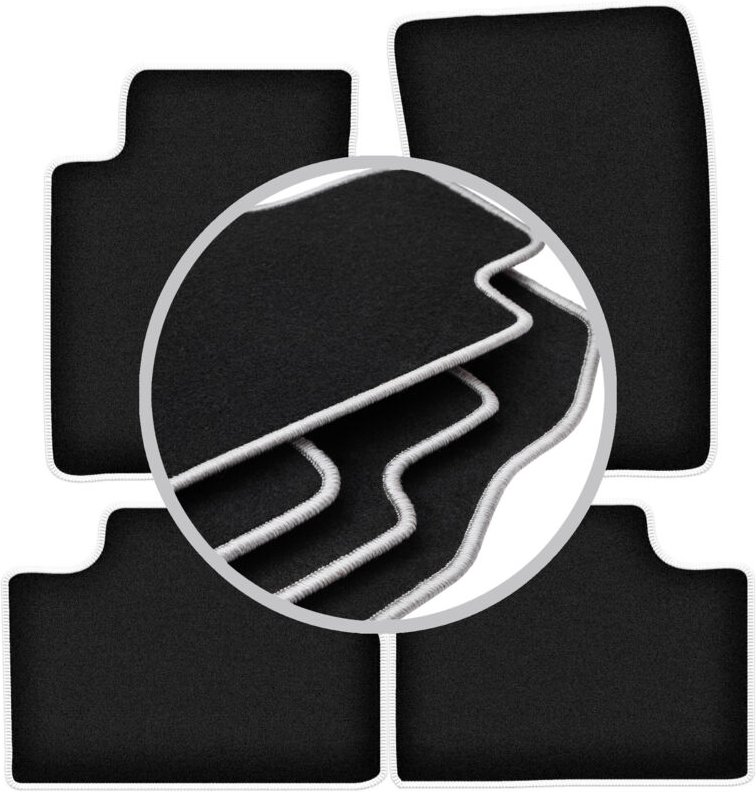 CARLUX-SILVER Autofußmatten für: SsangYong Kyron SUV (2005-2014)