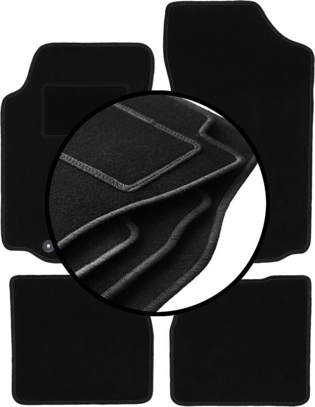 Komplettset Veloursmatten für: Peugeot 306 Cabrio (1993-2001)