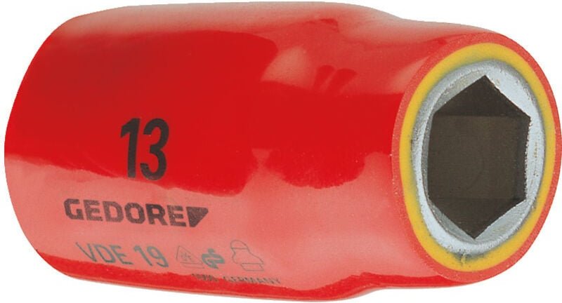 Vde 19 16 VDE-Steckschlüsseleinsatz 1/2' 6-kant 16 mm