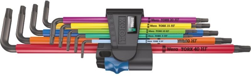 Winkelschraubendreher-Satz 9tlg. lang Color hf - Wera