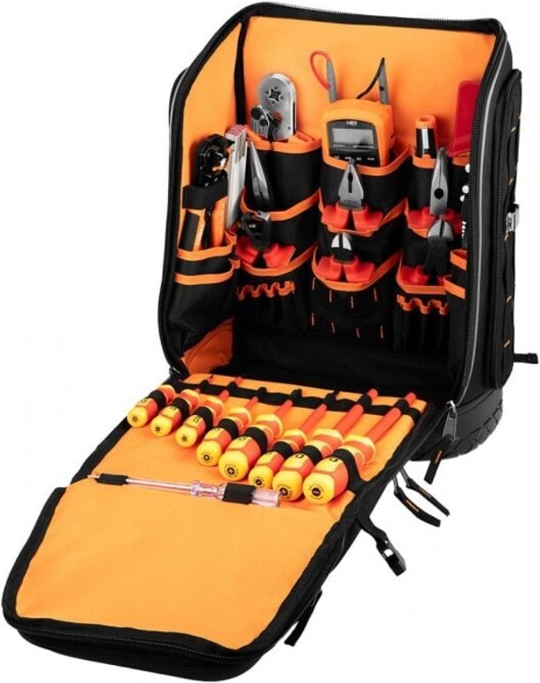 Thumbnail - NEO TOOLS 31-teiliger Elektriker-Rucksack – Profi-Werkzeugset