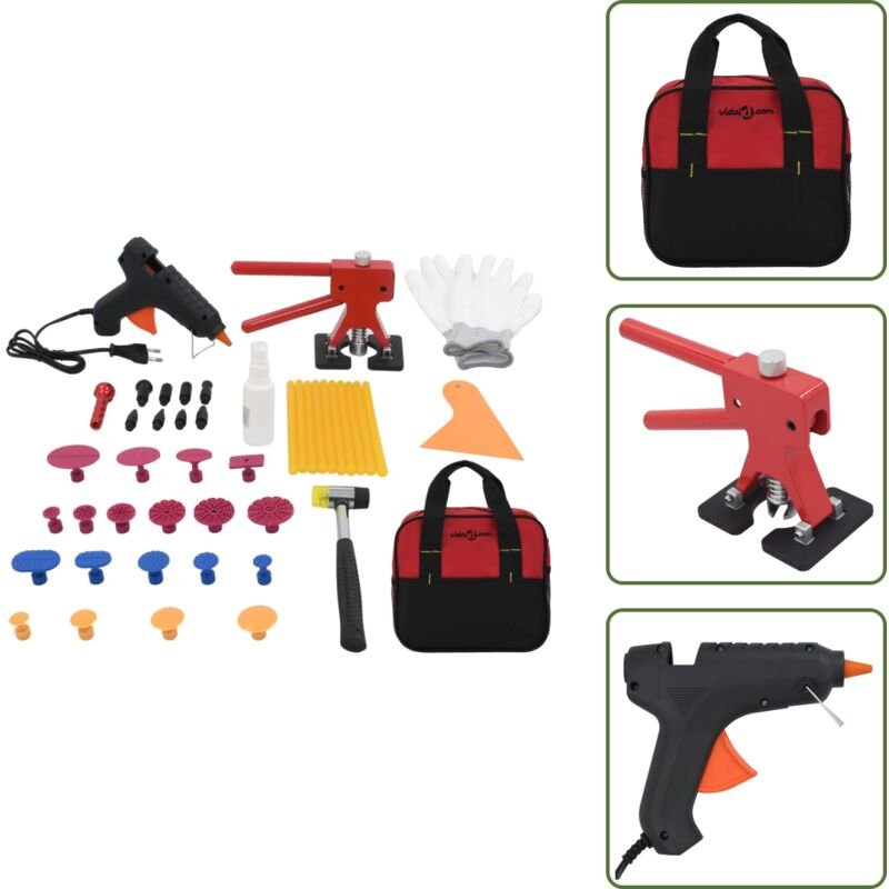Vidaxl - 45-tlg. Ausbeulwerkzeug-Set - Autoreparatur - Lackschäden Entfernen - Delle Ausbessern - Werkzeugset - Kfz-Repa...