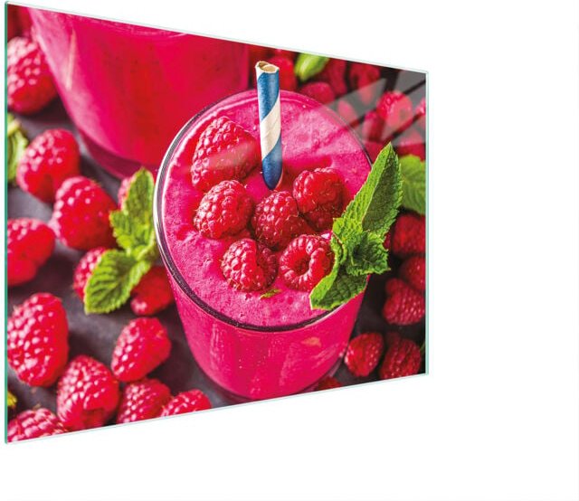 Glasschneidebrett 30x22 Himbeeren