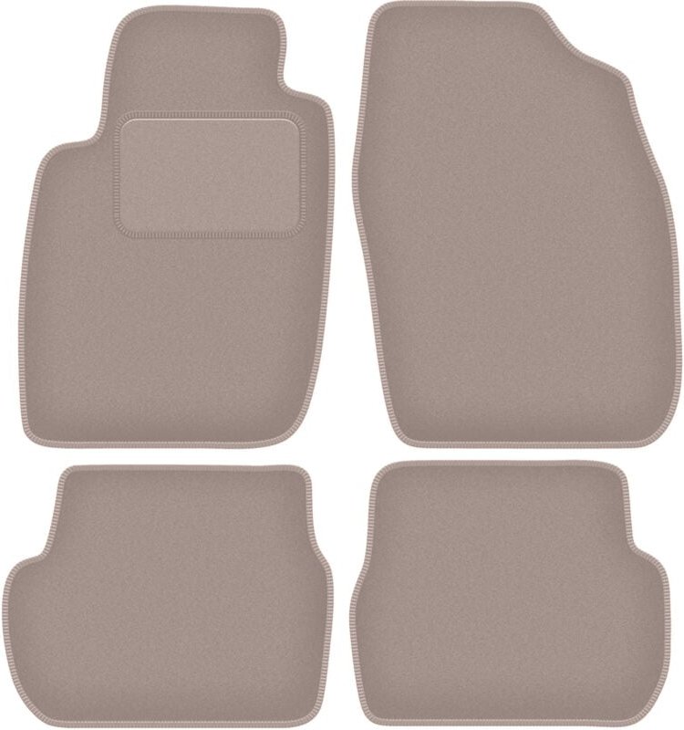 Beige Veloursmatten für: Toyota Starlet P9 Fließheck (1996-1999)