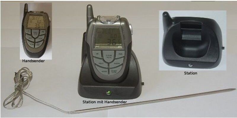 Buri - bbq Funk Grillthermometer RGB-510