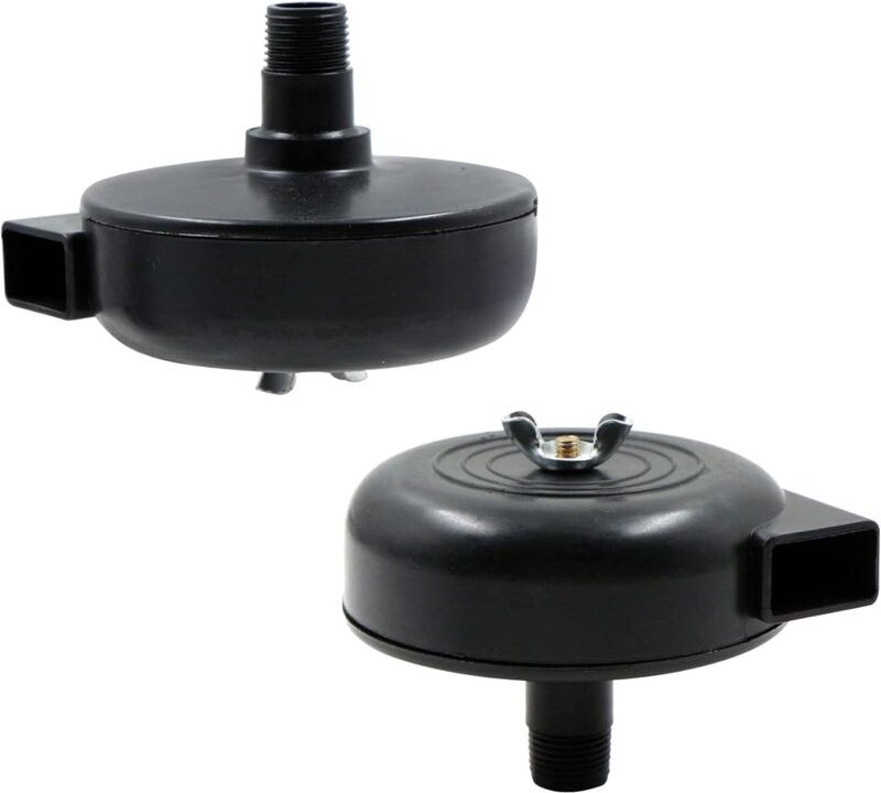 Sollbry - Druckluft-Schalldämpferfilter – 2 Stück Luftkompressor-Schalldämpferfilter, 16 mm Außengewinde, Metallgehäuse,