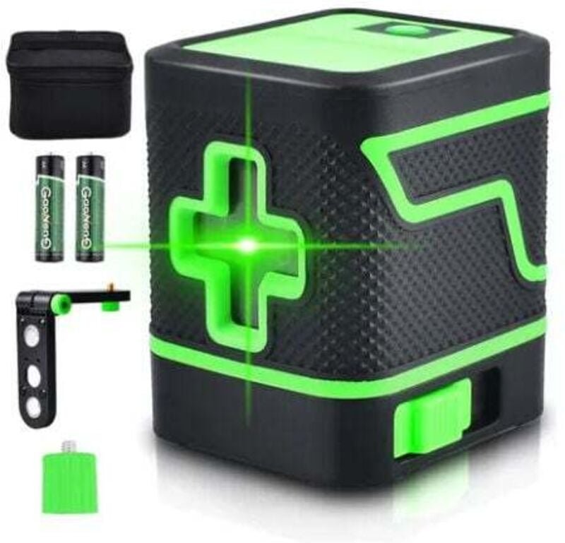 UlisemLaser Level Starkes Licht Dünne Linie Automatische Linienzeichnung Mini Kleines tragbares 2-Linien-Grünlicht-Level...