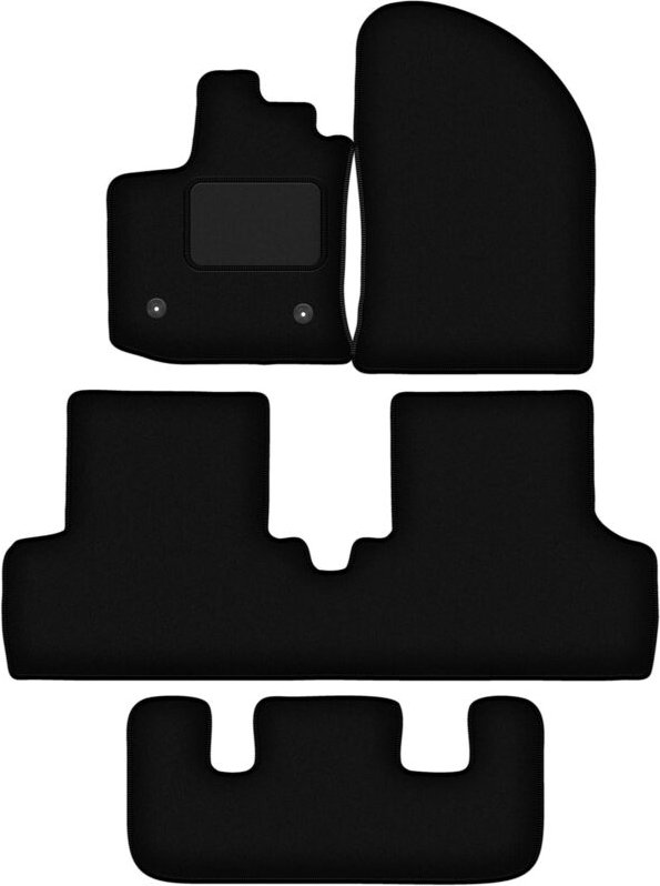 Thumbnail - Schwarze Veloursmatten für: Dacia Lodgy 7-Sitzer (2012-)