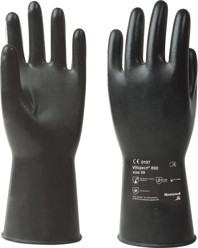 Handschuh Vitoject 890, 350 mm,Gr.11,schwarz
