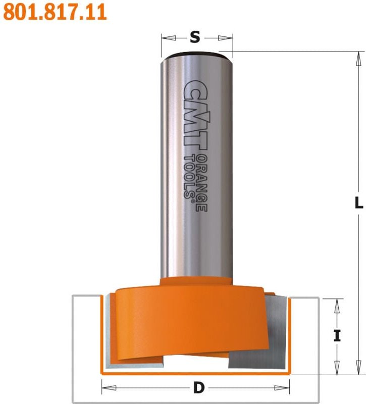 Thumbnail - 801.317.11 HW-Stemmbohrer S=6,35 D=31,7X12,7X48