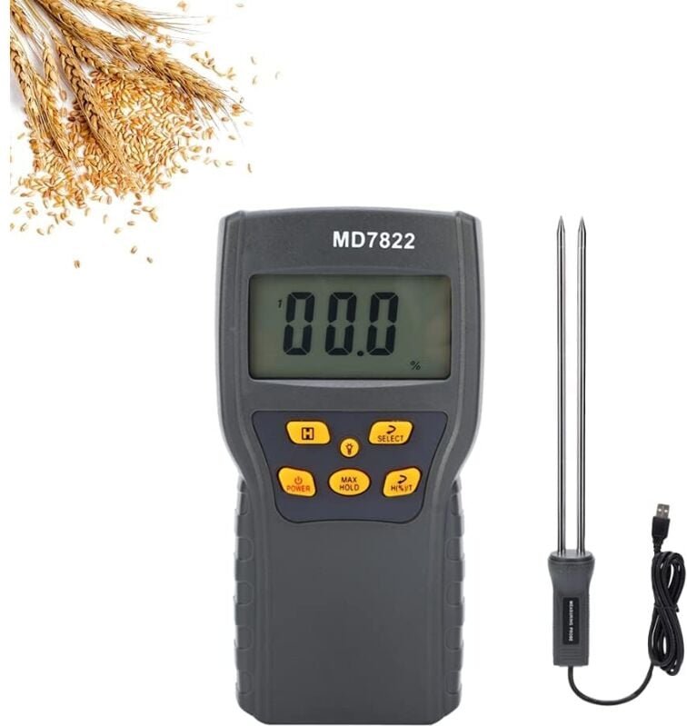 Tragbares Getreide-Feuchtigkeitsmessgerät, digitales Maismessgerät, Getreide-Feuchtigkeitsdetektor, Feuchtigkeitsmessber...