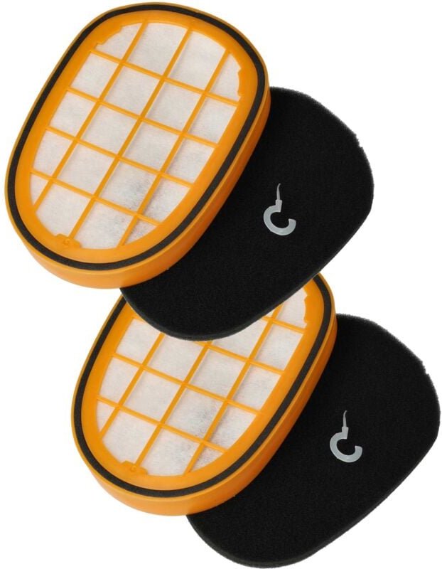 2x Vormotor-Filter, 2x Motorschutz-Filter kompatibel mit Philips SpeedPro Max Aqua Plus XC8347/01, XC8349 Staubsauger - ...