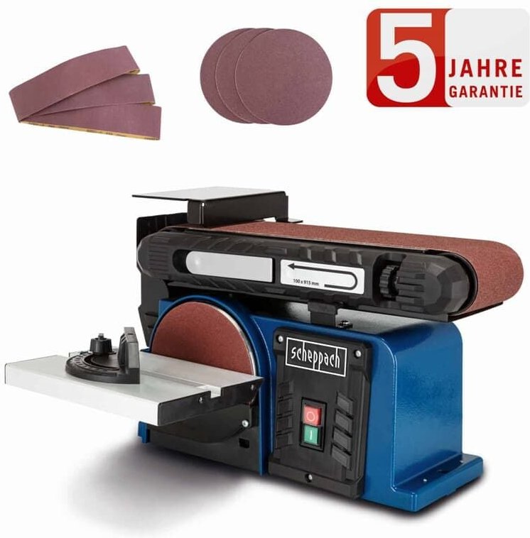 Scheppach - Band- und Tellerschleifmaschine BTS900 + Zubehörset - 5903306901