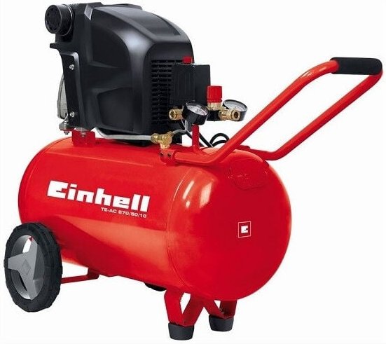 Trade Shop Traesio - Trade Shop - luftkompressor 50 lt einhell te-ac 270/50/10 expert motor 2.5 hp 270 lt/min. -