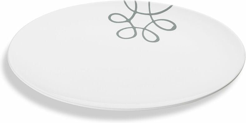 Gmundner Keramik - Pur Geflammt Grau, Platte oval (33x26cm)