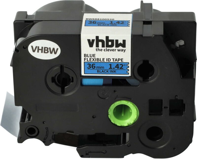 Vhbw - Schriftband-Kassette kompatibel mit Brother pt RL700S, P900W, P950NW, P950W Etiketten-Drucker 8m x 36mm Schwarz a...
