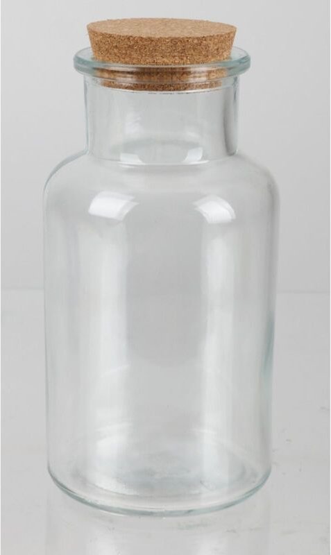 6x Vorratsglas 250ml mit Korkdeckel, zum Einmachen und Einwecken von Gurken, Vorratsgefäß, Frischhalten, Behälter zur Au...