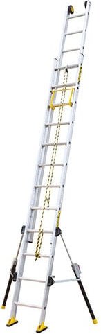 Schiebeleiter 3x10 Sprossen - Max. Länge 6.90m - 610414