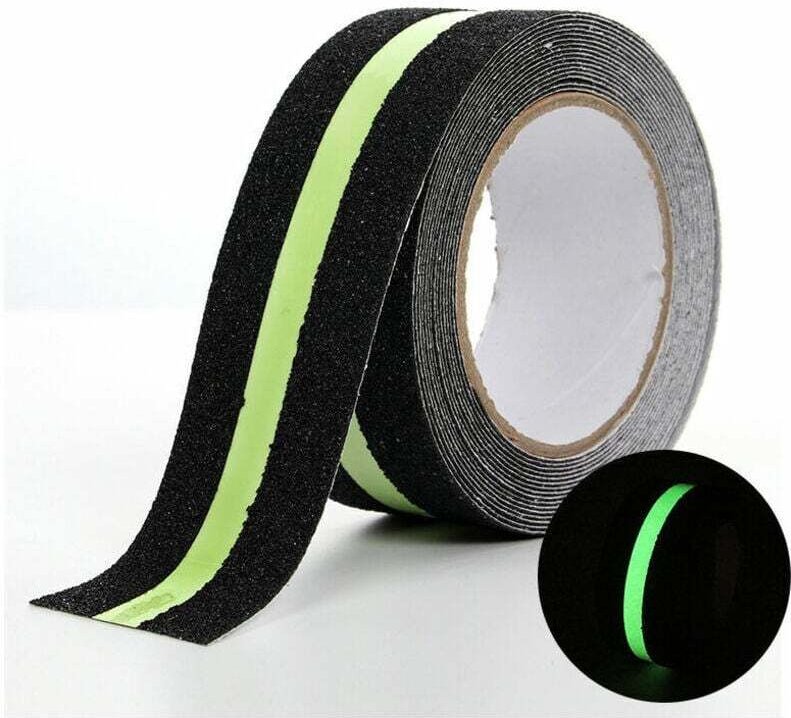 Anti-Rutsch-Klebeband, im Dunkeln leuchtendes, rutschfestes Sicherheitsband, verbessert den Halt und rutschfeste Sicherh...
