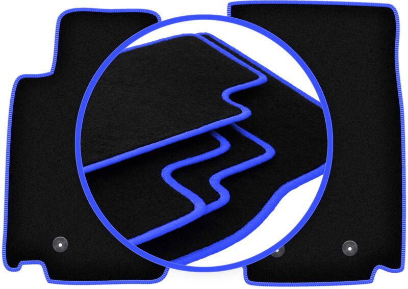 CARLUX-BLUE Autofußmatten für: Nissan 370Z Coupé, Roadster (2009-2020)