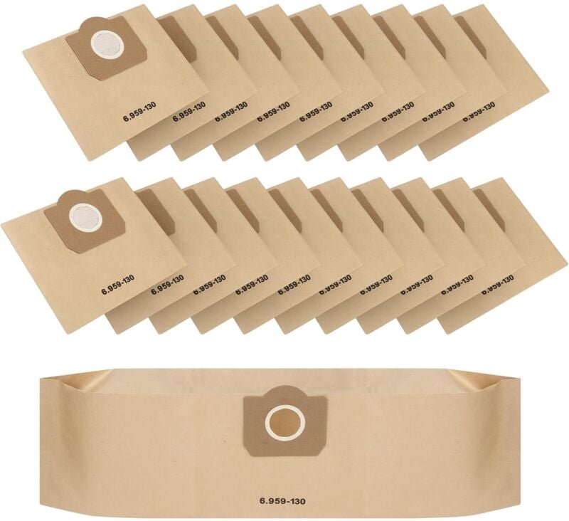 20er Pack Staubsaugerbeutel für Kärcher 6.959-130.0 A2201 WD3 Nass- & Trockensauger, Ersatz-Papierfilterbeutel, Beutel f...