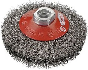 Konische gewellte Stahlbürste mit M14 Mutter und ø 0,30 mm Besatz (115x10x30) Osborn 0002513161